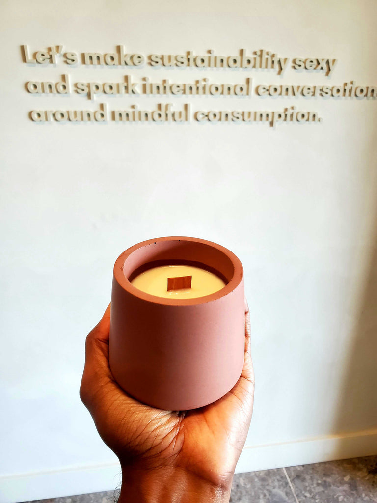 HANDMADE CONCRETE CANDLE