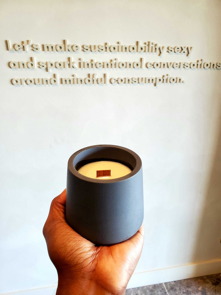 HANDMADE CONCRETE CANDLE