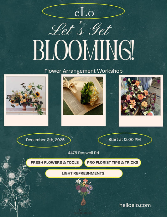Blooms & Bubbles: A Floral Design Experience with Keep Blooming